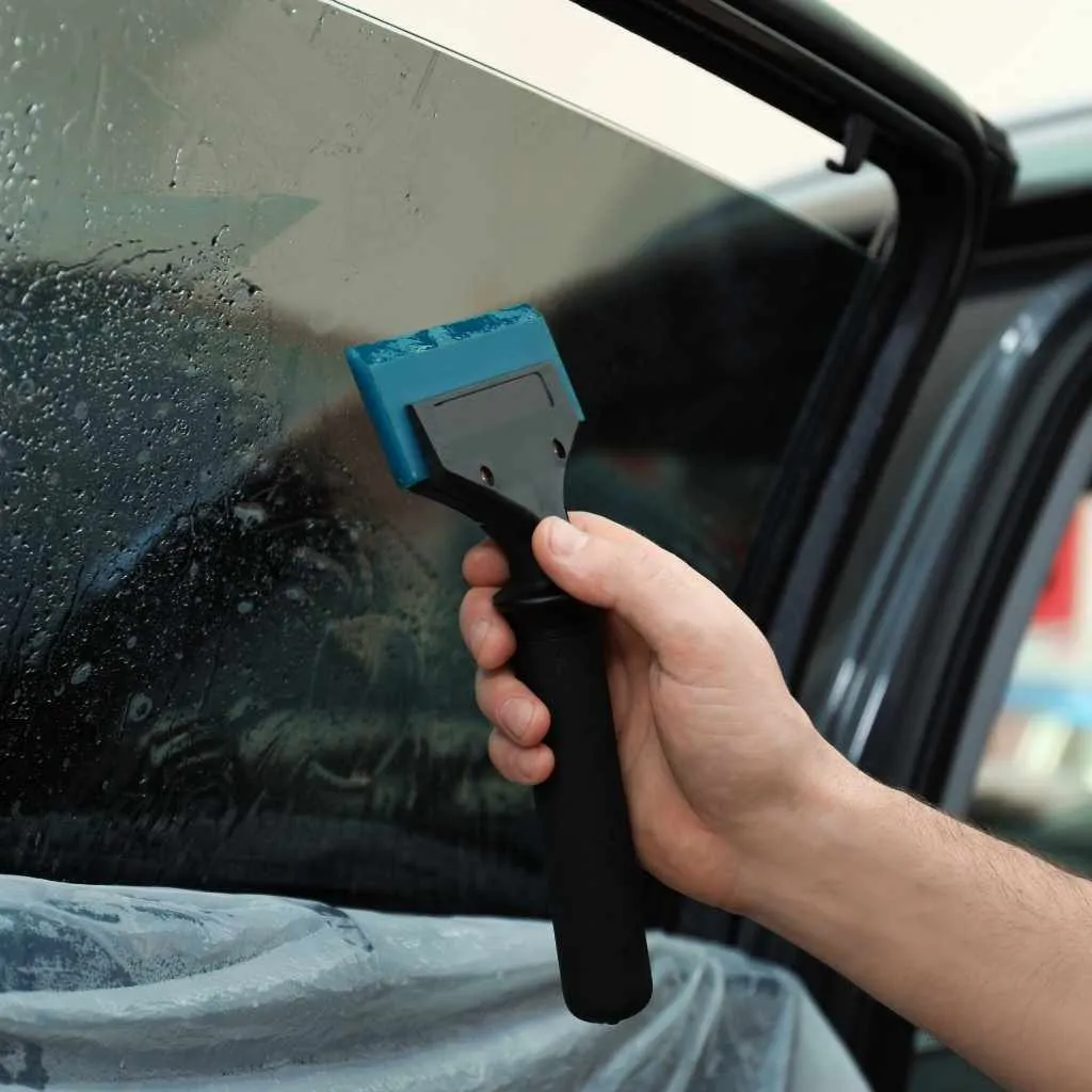 Cleaning inside car windows